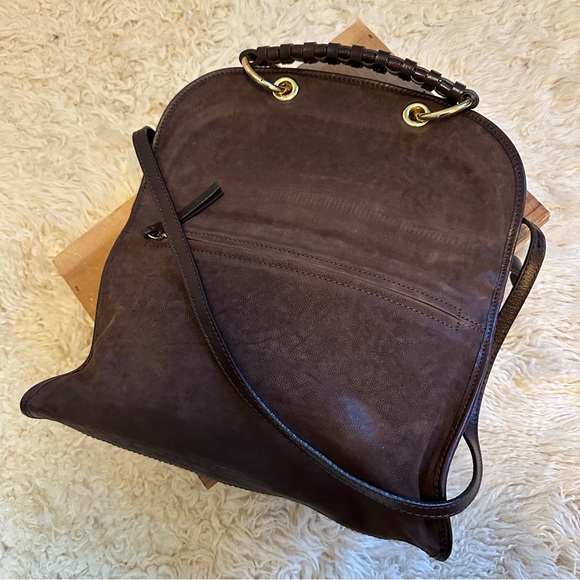 Lottusse dark brown leather convertible crossbody bag - Picture 5 of 9